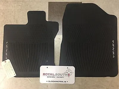 Toyota Venza 2009 - 2011 Front Factory All Weather Rubber Floor Mats Genuine OEM • $70