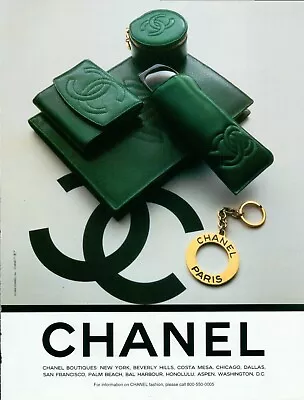 CHANEL Bags Magazine Print Ad Handbag Fashion Purse Accessoires 1990s VTG 1995 • $11.99