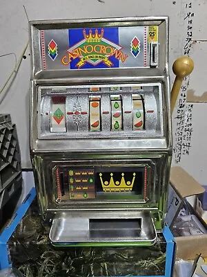 $50 • Buy Vintage Waco  Casino Crown  Novelty Slot Machine 25 Cent Coin Works 