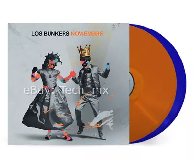 Los Bunkers - Noviembre Vinyl 2LP Color Azul Naranja NUEVO FREE USA Shipping • $79.99