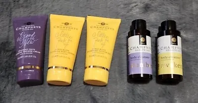 Champneys 5 Travel Sized Body & Bath Items Shower Cream Body Cleansers & Lotion • £6.99