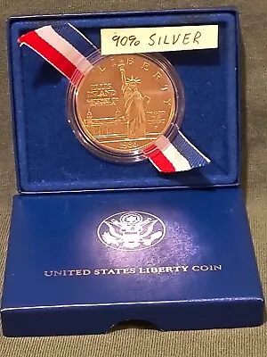 1986 P UNITED STATES Ellis Island Statue Liberty Silver Dollar Coin Better Grade • $99.99
