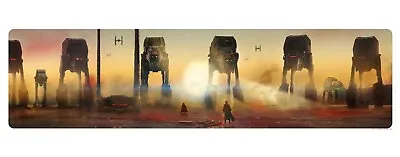 Star Wars: The Last Jedi Crait Showdown AT-M6 Gorilla Walker Lithograph 27x7 NEW • $95.90