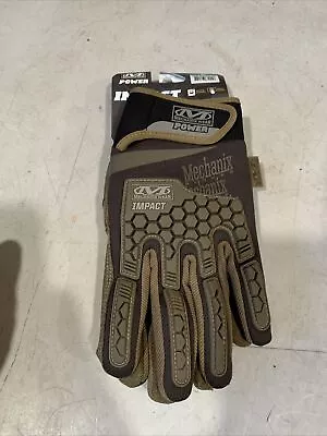 Mechanix Wear Power Shock Brown Touchscreen Capable Impact Work Gloves Size XL • $24.99