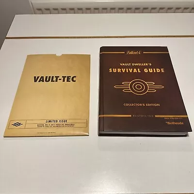 Fallout 4 Vault Dweller's Survival Guide Collector's Edition Hardback Book • £26