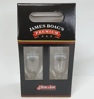 JAMES BOAG'S Premium - 2 X Beer Glass In Box NEW • $17.95