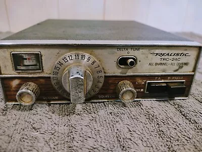 Realistic TRC-24C All Channel All Crystal CB Radio No Mic Vintage Untested 📻 • $29.98