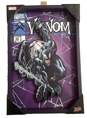 Marvel Venom Pop Creations 3D Wooden Wall Frame Comic Poster Framed  11.5 X 8  • $15