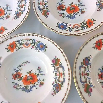 Ceralene Raynaud Limoges Vieux Chine Set 4 Soup Pasta Bowls 8.25  D France  • $339.99