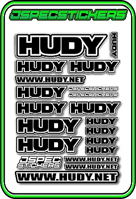 Hudy Tools Setup Stickers Xray Rc Buggy Car Decal 1/10 1/8 Jspec Electric Black • $5.44