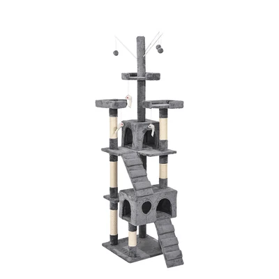 $99.99 • Buy PaWz Cat Tree Scratching Post Scratcher Tower Condo House Furniture Grey 210cm