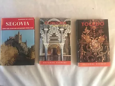 3 Vintage Travel Books Of Spain Toledo Segovia And Cordoba HB 1972  • $11.49