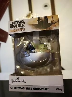 Hallmark The Child Baby Yoda Mandalorian Keepsake Ornament Star Wars Disney 2020 • $0.99