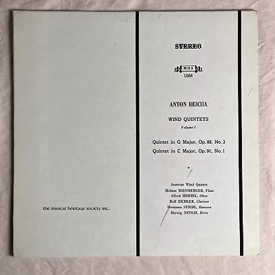 ANTON REICHA Wind Quintets Vol 1 1973 LP Musical Heritage Society MHS 1054 - VG+ • $4.95