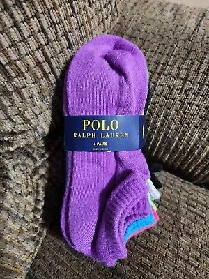 Polo Ralph Lauren Women's Ankle Socks Bright Color 6pairs Low Cut • £29.77