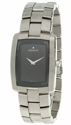 New MOVADO Eliro 0605377 29mm Stainless Steel Black Dial Men’s Watch • $749.99