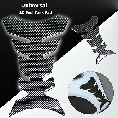 $7.39 • Buy Fuel Tank Pad Decal Protector Sticker Carbon Fiber Fits For Universal Motorcycle