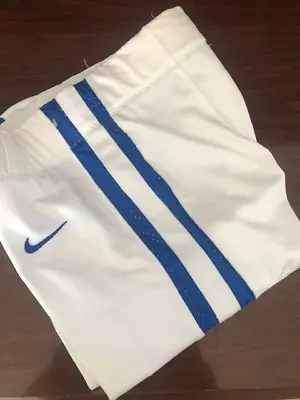 Nike Team Men's Football Pants White/Royal Blue XL MSRP $75.00 • $19.99