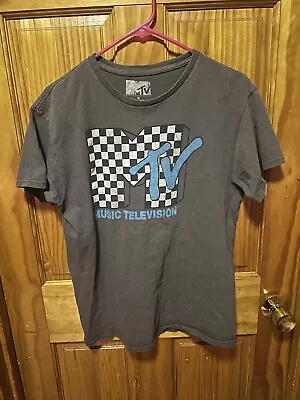 Men’s MTV Music Television Checker Logo Retro T-Shirt Size: Medium • $9.99