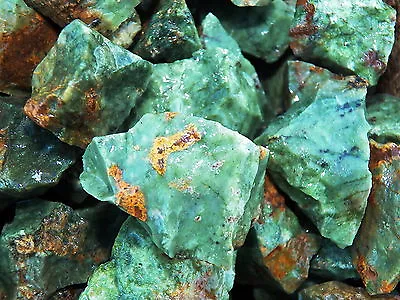 $12.50 • Buy 1000 Carat Lots Of Chrysoprase Rough - Plus A FREE Faceted Gemstone