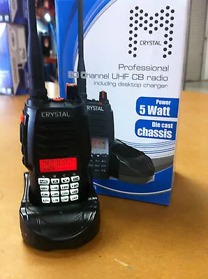$125 • Buy **brand New** Crystal Dbh50r 5 Watt Hand Held Uhf Radio 80ch Cb 2 Way Radio