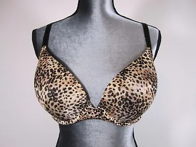 GUC Victoria's Secret Biofit Demi Uplift Push Up Bra Animal Print 38D (D174) • $19.99