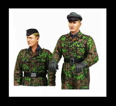 1/35 Scale German Ww2 Resin Figures Model Kit 2 Soldiers Unpainted • £4.99