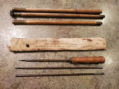 Two Vintage Gun Cleaning Rod Kit Set ~ One Is The MARBLES Brand W Original Pouch • $28