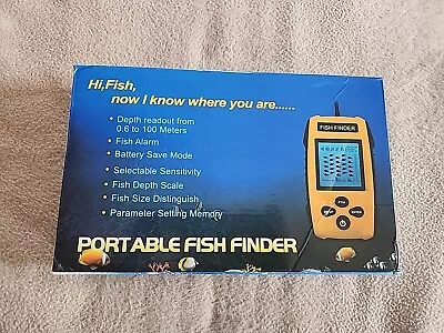 Portable Sonar Fish Finder Wireless Echo Sounder Boat Alarm • $44