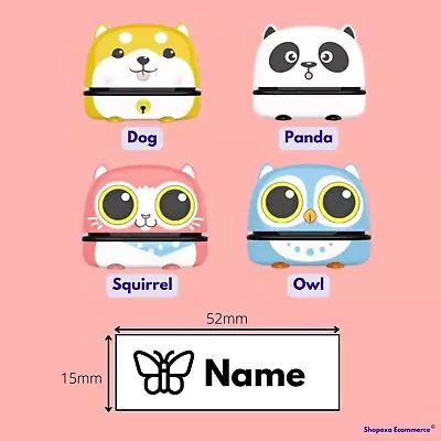 £13.89 • Buy Personalised Name Stamp For Children Kids - Self Inking Clothes Labelling Custom
