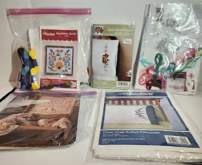 Lot Of 5 Vintage Embroidery Or Needlework Kits Opened   #8 • $4.95