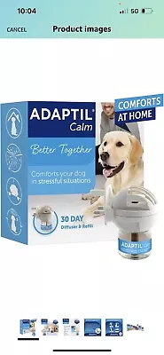 ADAPTIL Calm Home Diffuser With 30 Day Refill - Comfort Calming Anti Stress DOG • £28.99