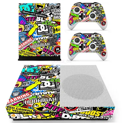 HOT AU For Xbox One S Console & 2 Controllers Decal Vinyl Skin Wrap Sticker • $21.08