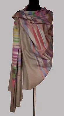Magic Weave Pure Pashmina/Cashmere Shawl Handwoven On Hand Loom In Kashmir • $169