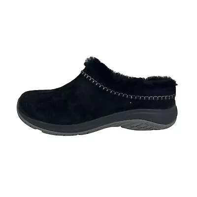 Merrell Encore Ice 5 Women's Black Suede Lined Slip On Comfort Clogs Size 10 • $90