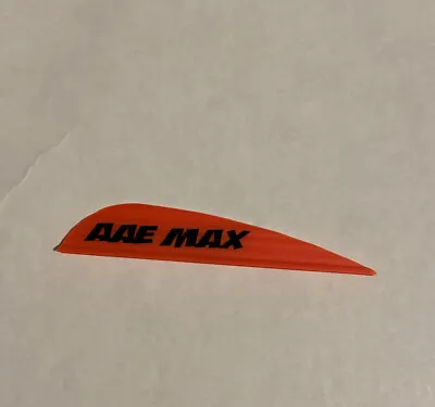 Flethes Vanes Max Stealth Vane Fire Orange 50 PK AAE Fletching Archery Arrow 2.6 • $34.98