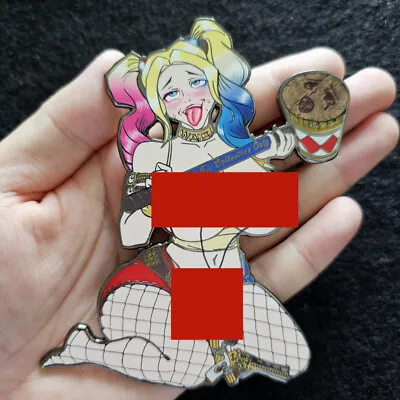 Only One！ Harleen Quinzel The Clown's Girl Large Size Metal Lapel Badge Pin • $39.99