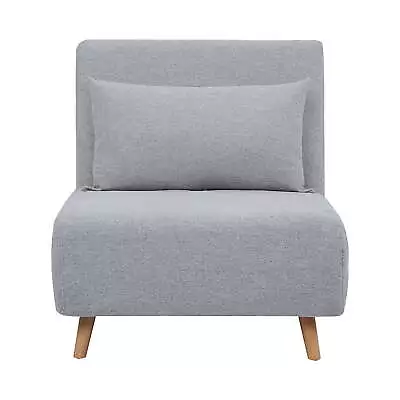 Polyester Convertible Futon Chair Light Gray • $181.40