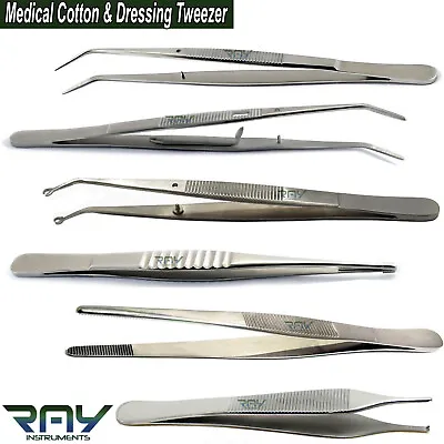 Medical Dental Nursing Cotton & Dressing Tweezers Tissue Thumb Surgical Forceps • $6.64