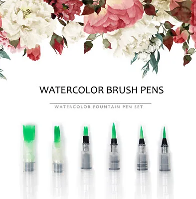 $9.14 • Buy Watercolor Brush Pen Art Markers Brush Paint For Drawing Refillable Pilot...