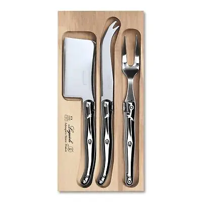 Laguiole Cheese Knife Set Including Cleaver And Fork 3 Piece Stainless Steel • £55