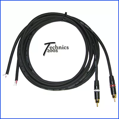 BLACK TECHNICS 1200 6FT PERFORMANCE RCA CABLE W/ NEUTRIK REAN GOLD CONNECTS RCAs • $59.43