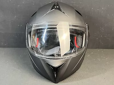 ILM  ILM-808 XL Dual Visor Flip Up Motorcycle Full Face Helmet Black New • $41.18