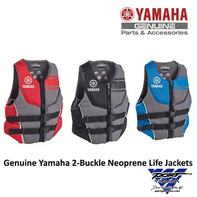 Yamaha Men's Neoprene 2-Buckle PFD Life Jacket Vest Multiple Colors MAR-20VNE • $143.32