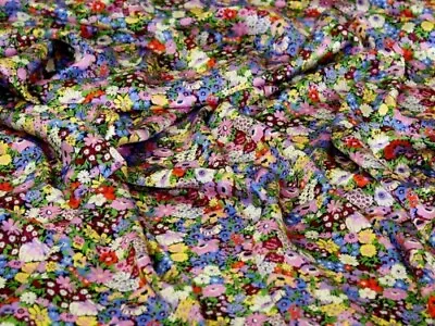 Liberty London Thorpeness Belgravia Silk Satin Fabric Bright - Per Metre • £53.99