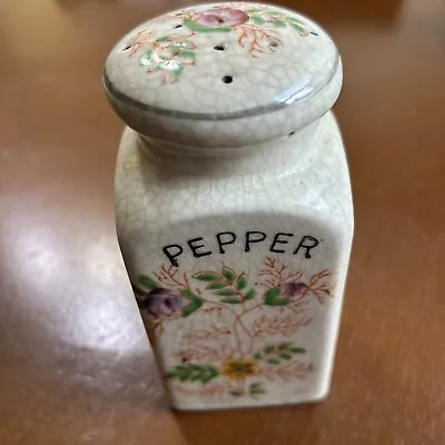 Vintage Mikori Ware Pepper Shaker Floral Hand Painted 5” • $9.99