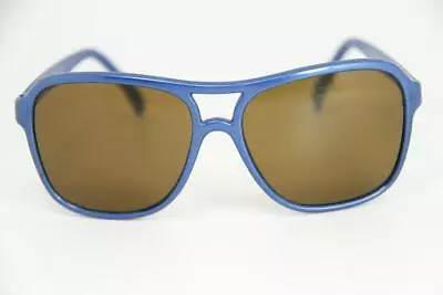 Vintage Vuarnet 003D Small Blue Gitan Sunglasses PX2000 Brown Lens • $111.20