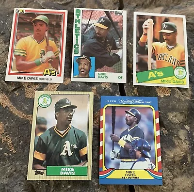 Mike Davis Baseball Cards. Oakland Athletics • $15