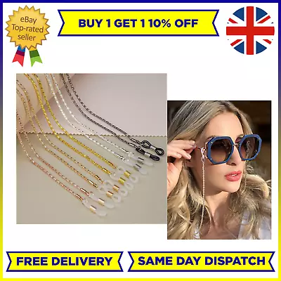 Glasses Neck Cord Strap String Lanyard Chain Sunglasses Reading Spectacles Metal • £2.97