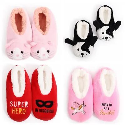 Sploshies Kids Toddler Animals Pairable Soft Slipper Sock Non-Slip Grip • $21.99